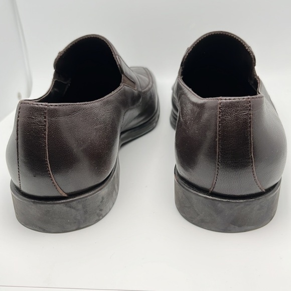 Bruno Magli Raging‎ Slip on Leather Loafers Dark Brown Made in Italy Size 10 main image 4